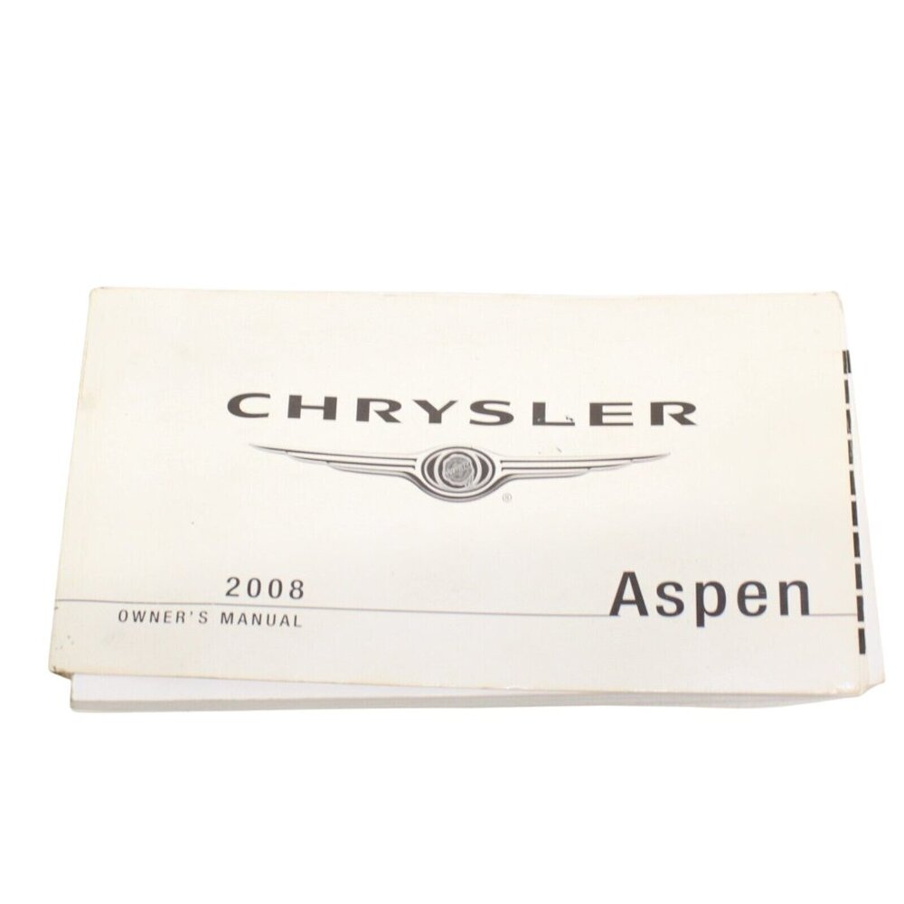 2008 Chrysler Aspen Owners Manual QNG4B